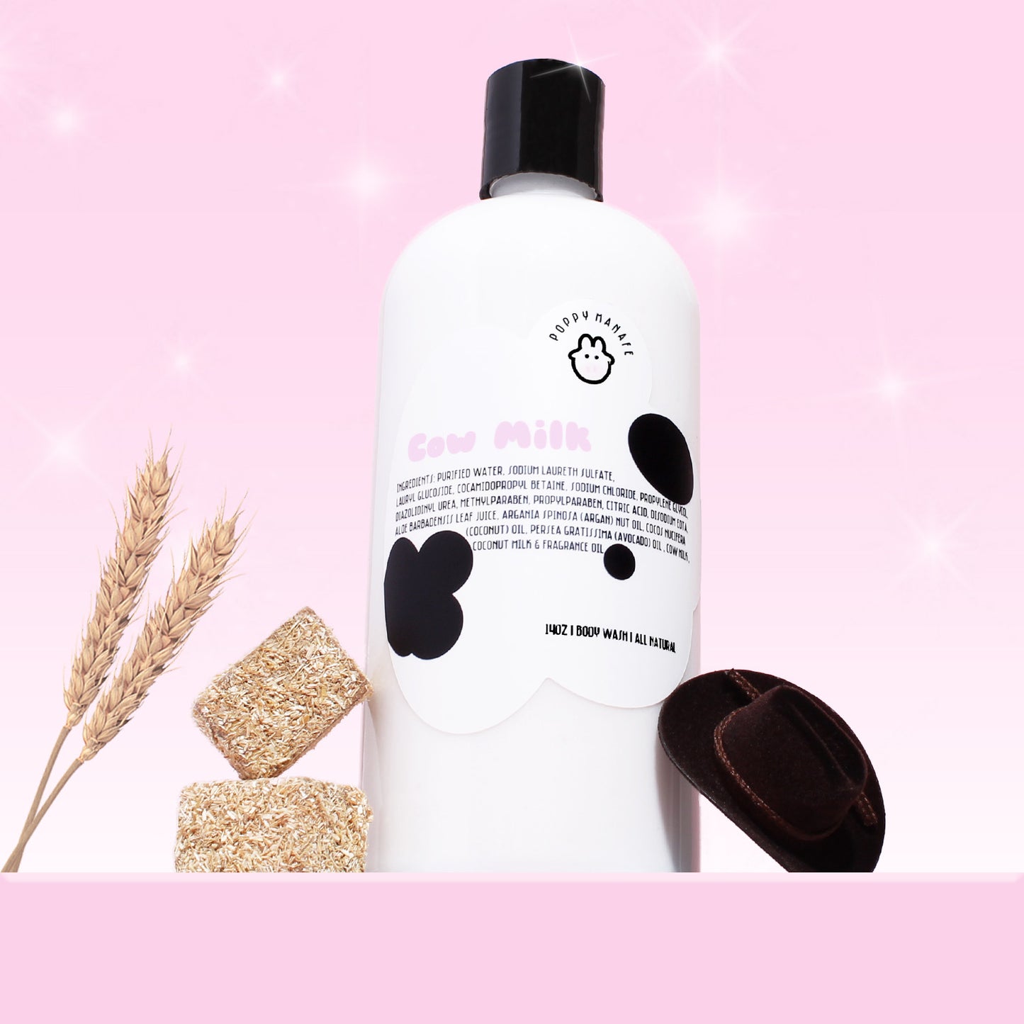 Cow milk body wash