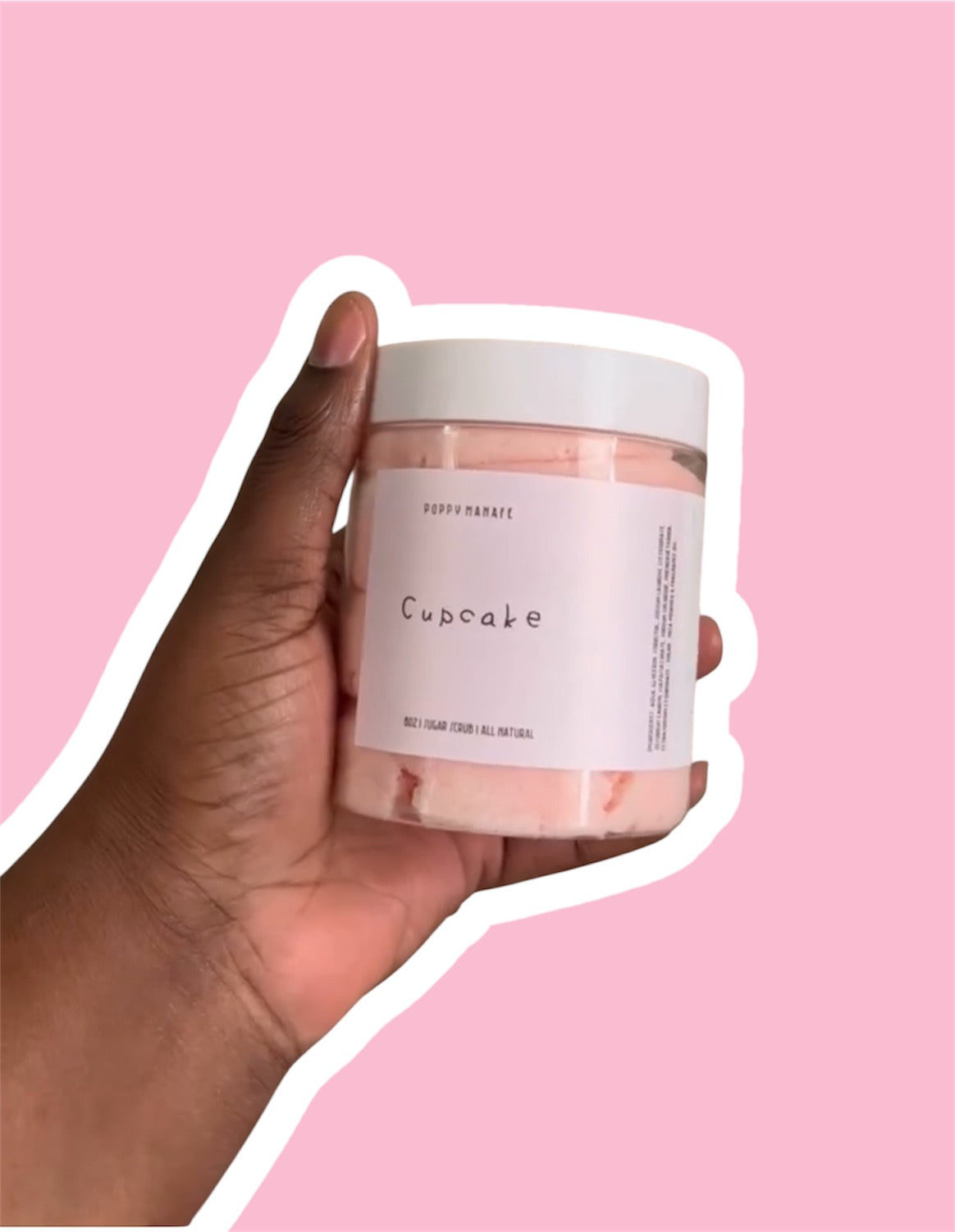 Cupcake body scrub